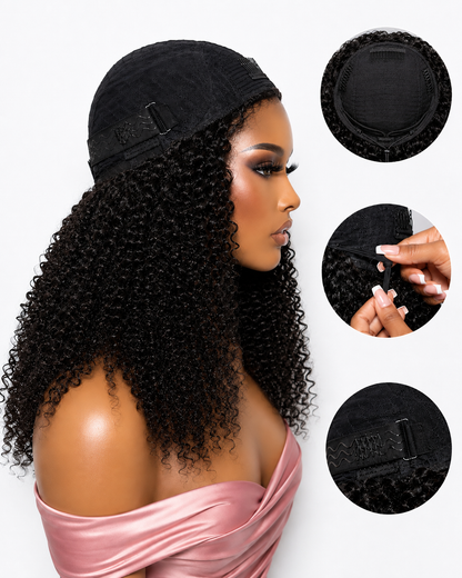 straight flip over half wig