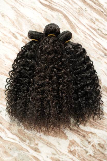 PERUVIAN DEEP CURLY INDIVIDUAL BUNDLES