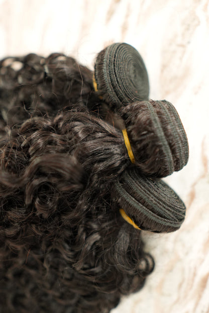 PERUVIAN DEEP CURLY INDIVIDUAL BUNDLES