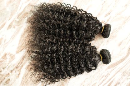 PERUVIAN DEEP CURLY INDIVIDUAL BUNDLES